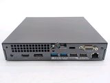 the back view of a small computer with two ports on it