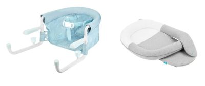 Lot de 2 articles composé de: 1 Siège de table pour bébé ave…