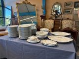 a table with a lot of plates and bowls on it