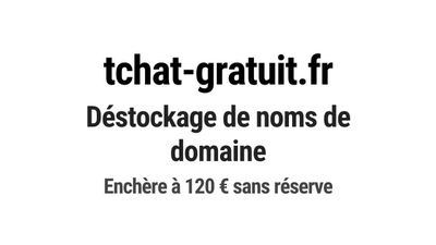 Nom de domaine tchat-gratuit.fr.
