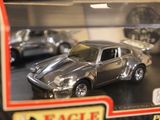 a toy car that is in a display case
