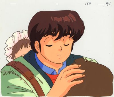 illustration d'animation représentant un jeune homme tenant un chat dans ses bras