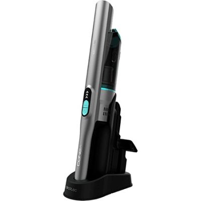 a close up of a hair dryer on a stand on a white background