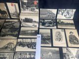 several old black and white photographs of men and women in military uniforms