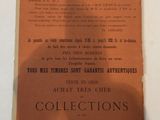 an old french advertisement for a collection of collectibles