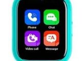 a close up of a smart watch on a white background