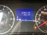 a close up of a car dashboard with a speedometer