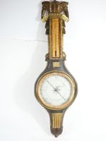 Baromètre thermomètre en bois sculpté et doré Louis XVI H. (photo 3)