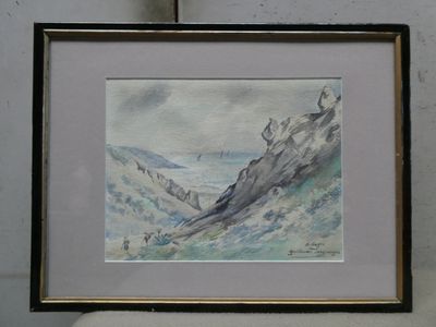 a picture of a painting hanging on a wall