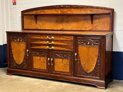 MAJORELLE FRERES et DAUM, Nancy - Lorraine. Rare buffet enfi…