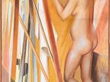 une image représentant un tableau d'une femme nue se regardant dans un miroir