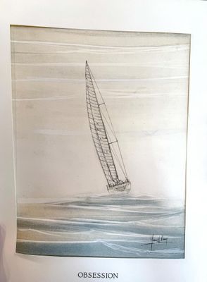 Yannick MANIER (XX) Obsession, voilier en mer