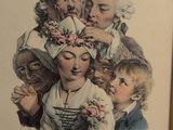 a picture of a group of people with flowers in their hair