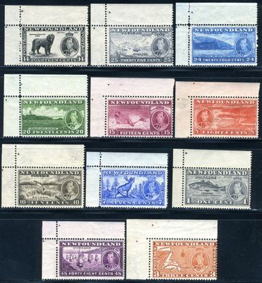 a collection of stamps from different countries
