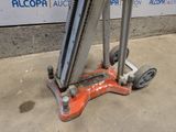 a hand truck that is sitting on the ground