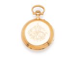 an image of a gold pocket watch on a white background