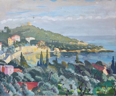 Marcel René JOUVE (1887-1979) Paysage de la Riviera.