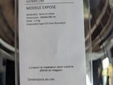 a close up of a cell phone with a qr code attached to it