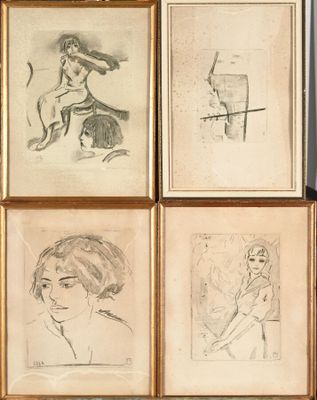 Maurice Barraud (1889-1954) Trois études de personnages et a…