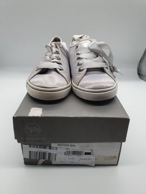 SALAMANDER - Baskets basses - Cuir gris satiné - Lacets ruba…