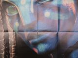 une image représentant une affiche de film sur laquelle est peint le visage d'une femme