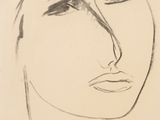 une image représentant le dessin du visage d'une femme portant une capuche
