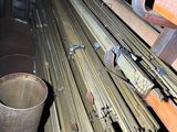 several pieces of wood are stacked on top of each other in a room