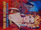 an old movie poster of a woman with a flower in her hair
