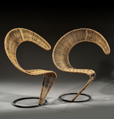 Tom DIXON, Édition Cappellini Deux fauteuils dits points d'i…