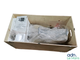 a cardboard box with a bunch of items inside of it