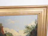 a picture of a painting on the wall of a room