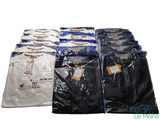 a lot of men ' s shirts that are wrapped in plastic bags