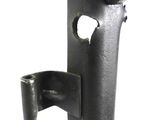 a close up of a metal object with a hole in it