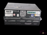 a black box with a qr code on it
