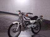 a motorcycle that is parked in a parking garage