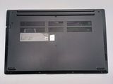 the back of a laptop with the bottom panel removed