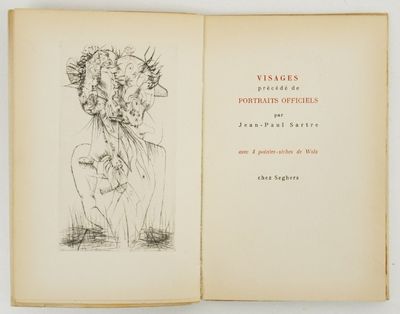 an open book with a drawing of a woman with flowers in her hair