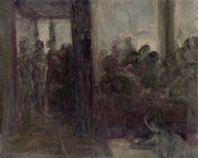 Hervé THIBAULT (né en 1944) Le Café Figaro