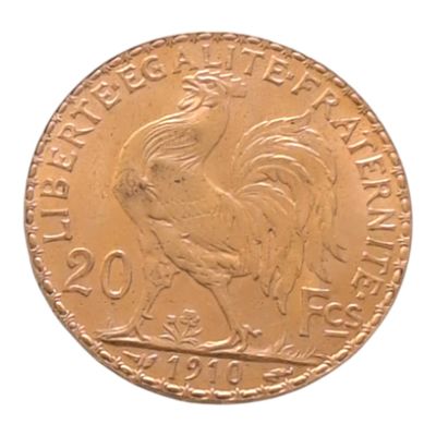 l'image d'une pièce d'or ornée d'un coq