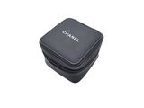 chanel black leather jewelry case
