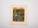 a picture of a painting on the wall of a room