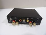 a close up of a black box with three different wires