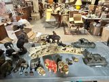 a table that has a lot of different items on it
