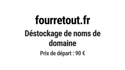 Nom de domaine fourretout.fr. Catégorie: Mode et textile.