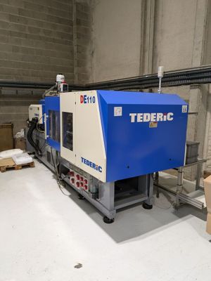 Presse horizontale d'injection plastique TEDERIC type  DE.110 E160H - Photo 1