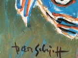 an image of a painting of a fish with the word fish shit written on it