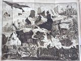 a picture of an old newspaper with a picture of a man on a horse