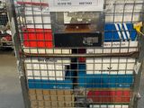a cart that has a lot of boxes on it