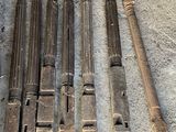 a lot of old tools that are laying out on the floor