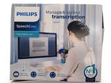 the box is open to show a woman working on a computer
